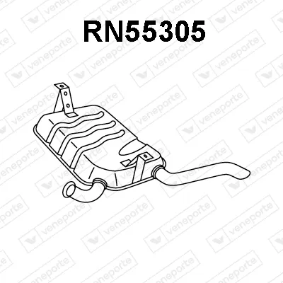 Silenciador posterior Renault LAGUNA II · Renault LAGUNA II Grandtour