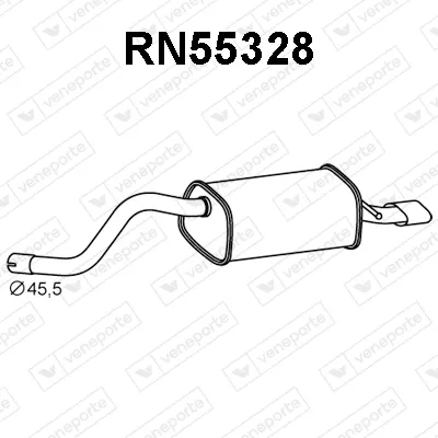 Silenciador posterior Renault TWINGO II · Renault WIND
