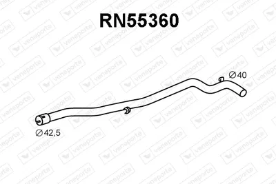 Tubo de escape Renault TRAFIC Bus · Renault TRAFIC Platform/Chassis