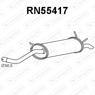 Silenciador posterior Renault MEGANE I · Renault MEGANE I Coach · Renault MEGANE I Classic