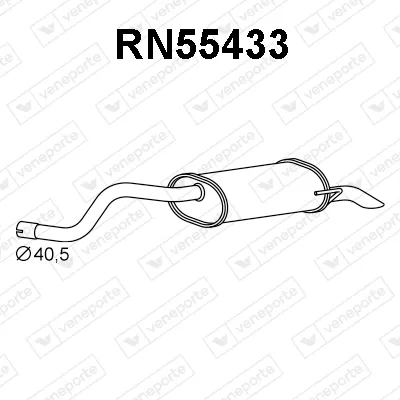 Silenciador posterior Renault CLIO I · Renault CLIO II