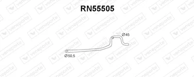 Tubo de escape VENEPORTE RN55505