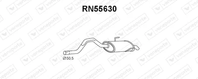 Silenciador posterior Renault ESPACE III