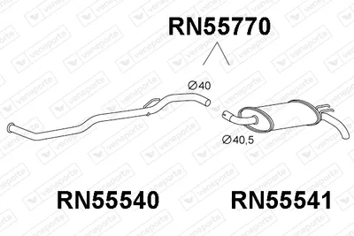 Silenciador posterior Renault TWINGO I