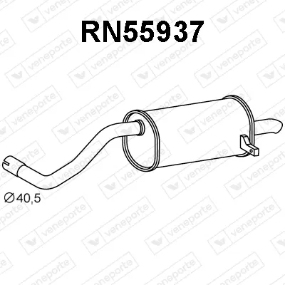 Silenciador posterior Renault MODUS / GRAND MODUS · Renault CLIO III · Renault CLIO III Grandtour