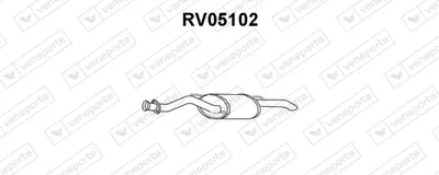 Silenciador posterior Rover 200 II Hatchback · Rover 200 II Convertible