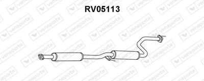 silenciador del medio Honda CONCERTO · Honda CONCERTO Saloon · Rover 200 II Hatchback