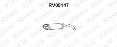 silenciador del medio Rover 100 / METRO Hatchback