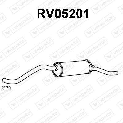 Silenciador posterior Austin METRO I Fastback · Mg METRO