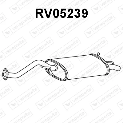 Silenciador posterior Mg MG ZR · Rover 200 II Hatchback · Rover 25 I Hatchback