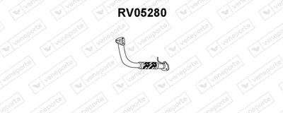 Tubo de escape VENEPORTE RV05280