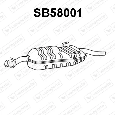 Silenciador posterior Saab 900 II Convertible · Saab 900 II · Saab 900 II Coupe
