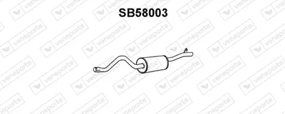 Silenciador posterior Saab 900 I Convertible · Saab 900 I Combi Coupe · Saab 900 I