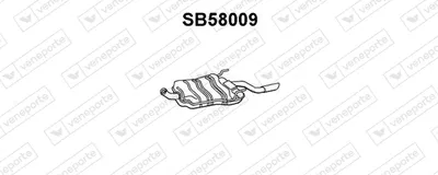 Silenciador posterior Saab 900 II Convertible · Saab 900 II · Saab 9000 Hatchback