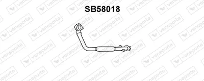 Tubo de escape VENEPORTE SB58018