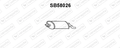 Silenciador posterior Saab 9000 Hatchback