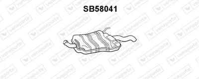 Silenciador posterior Saab 9-3