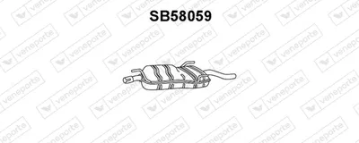 Silenciador posterior Saab 9-5 · Saab 9-5 Estate