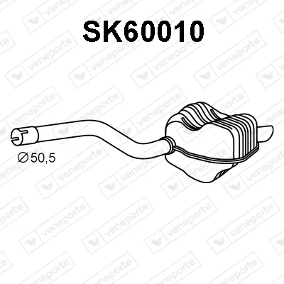 Silenciador posterior Skoda OCTAVIA II · Skoda OCTAVIA II Combi