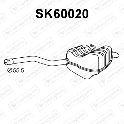 Silenciador posterior Skoda OCTAVIA II · Skoda OCTAVIA II Combi