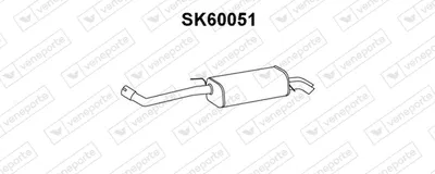 Silenciador posterior Seat CORDOBA · Skoda FABIA I Combi · Vw POLO IV Saloon