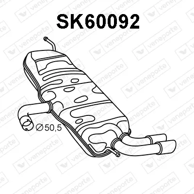 Silenciador posterior Skoda YETI