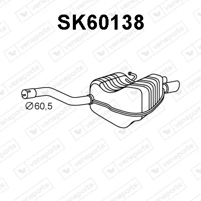 Silenciador posterior Skoda OCTAVIA II · Skoda OCTAVIA II Combi