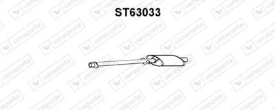 silenciador del medio Seat RONDA · Seat MALAGA · Seat IBIZA I