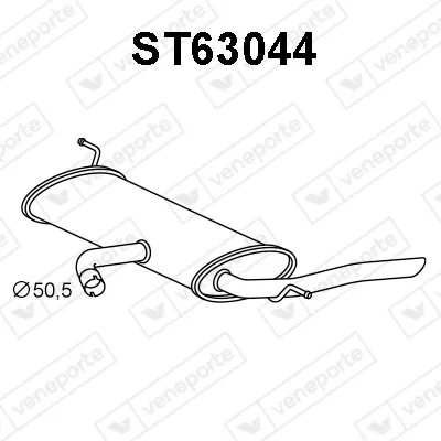 Silenciador posterior Seat TOLEDO III · Seat ALTEA XL