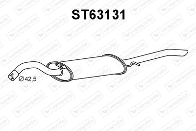 Silenciador posterior Seat TOLEDO I