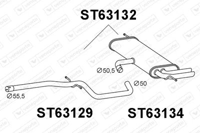 Silenciador posterior Seat TOLEDO III · Seat ALTEA XL