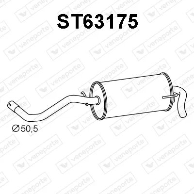 Silenciador posterior Seat AROSA · Vw LUPO I