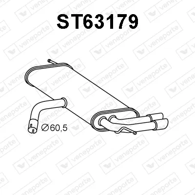 Silenciador posterior Seat ALTEA · Seat LEON
