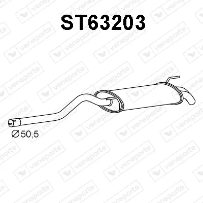 Silenciador posterior Seat INCA · Vw CADDY II Box Body/MPV · Vw CADDY II MPV