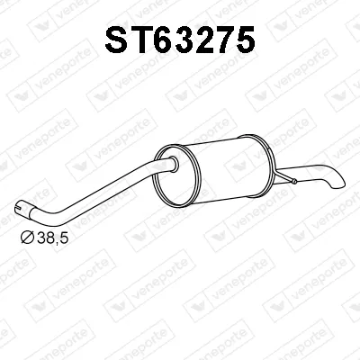Silenciador posterior Seat IBIZA III · Seat IBIZA IV · Seat IBIZA IV SC
