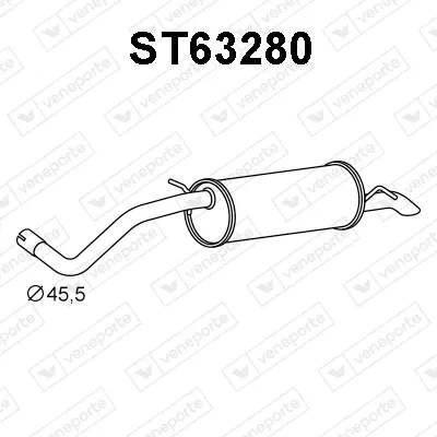 Silenciador posterior Seat CORDOBA · Skoda FABIA I · Skoda FABIA I Combi