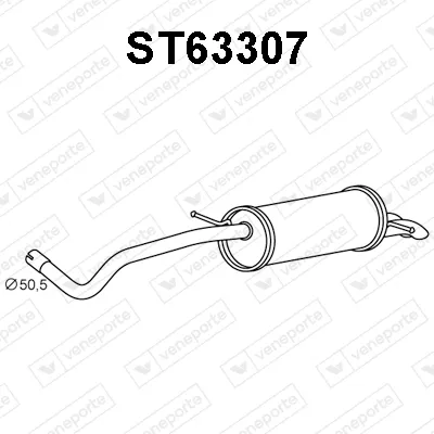 Silenciador posterior Seat IBIZA III