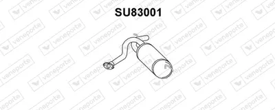 Silenciador posterior Subaru VIVIO