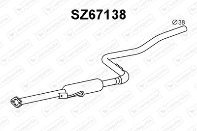 Presilenciador Suzuki SWIFT II Hatchback