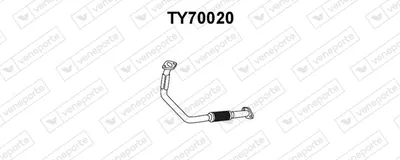 Tubo de escape VENEPORTE TY70020