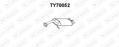 Silenciador posterior Toyota COROLLA FX Compact
