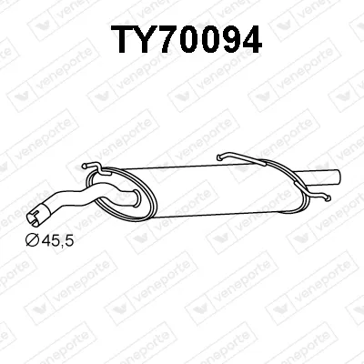 Silenciador posterior Toyota CARINA V Saloon · Toyota CARINA V