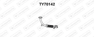 Tubo de escape VENEPORTE TY70142