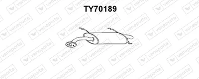 Silenciador posterior Toyota CAMRY Saloon · Toyota CAMRY Liftback