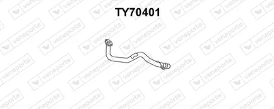 Tubo de escape VENEPORTE TY70401