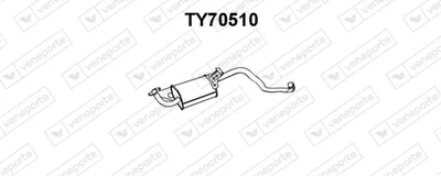 Silenciador posterior Toyota LAND CRUISER