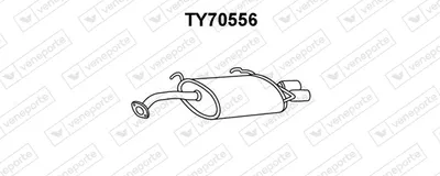 Silenciador posterior Toyota CELICA Hatchback · Toyota CELICA Convertible · Toyota CELICA Coupe
