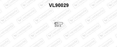 Tubo de escape VENEPORTE VL90029