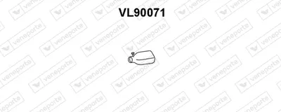 Tubo de escape VENEPORTE VL90071