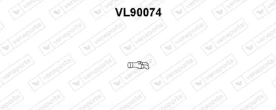 Tubo de escape VENEPORTE VL90074